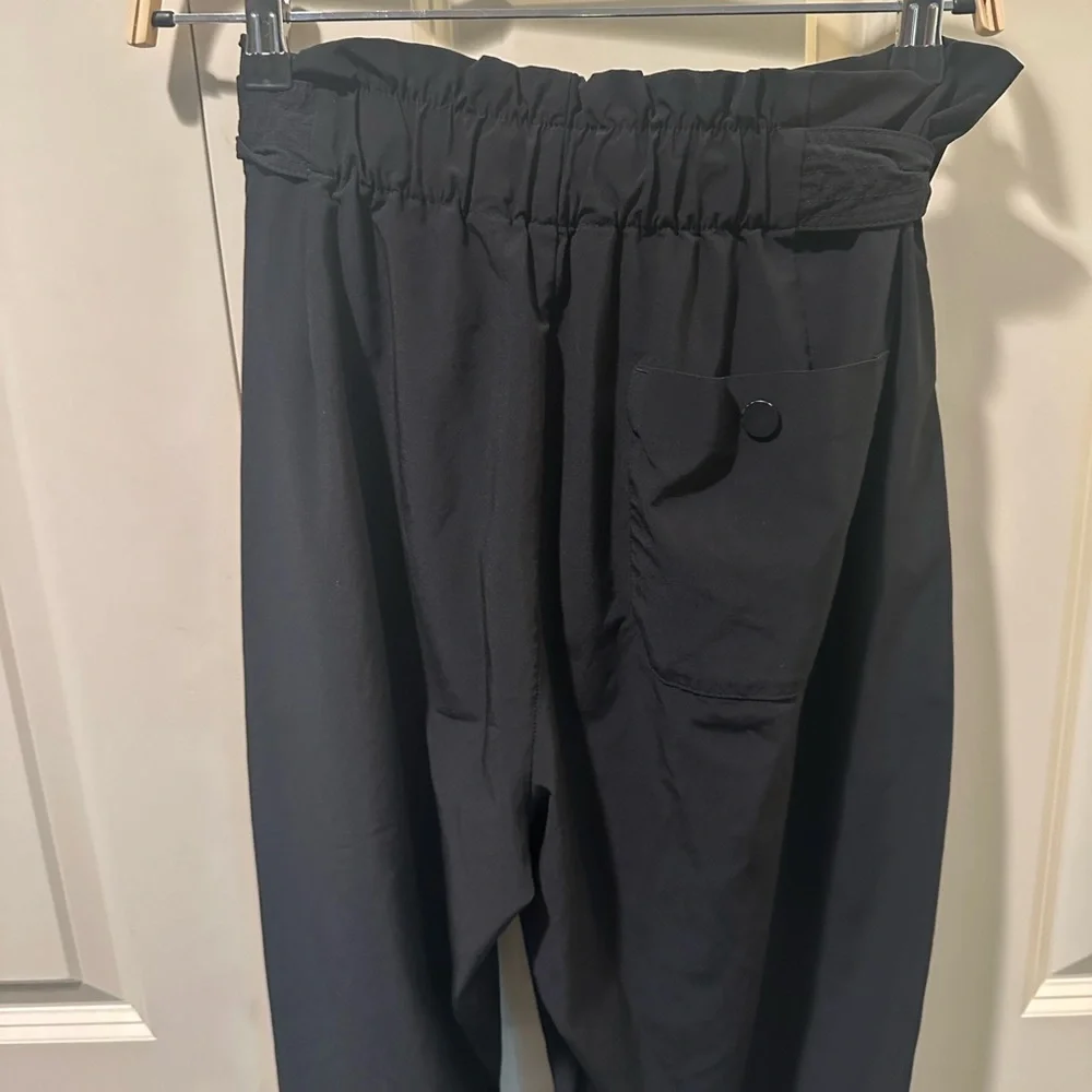Athleta Black Cropped Tie-Waist Ankle Pants - Picture 6 of 6